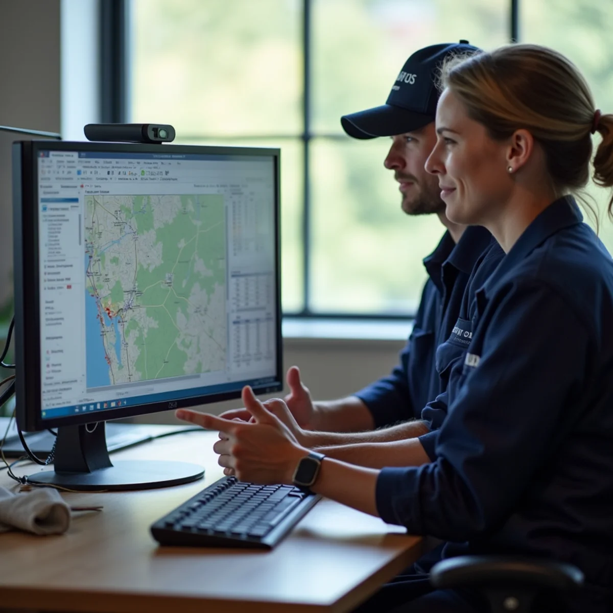 HVAC service coordinator dispatching technicians across Harford County MD